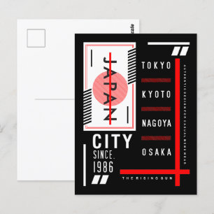 Carte Postale Le Japon en marche : Patrimoine urbain et style in