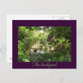 Carte Postale Le jardin (Devant / Derrière)
