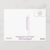 Carte Postale Le jardin (Dos)