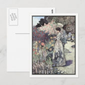 Carte Postale Le jardin à l'ancienne de Charles Robinson (Devant / Derrière)