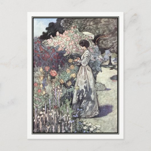 Carte Postale Le jardin à l'ancienne de Charles Robinson (Devant)