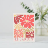 Carte Postale Le Jardin Boho Fleurs (Debout devant)