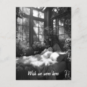 Carte Postale Le jardin boudoir B&W photo