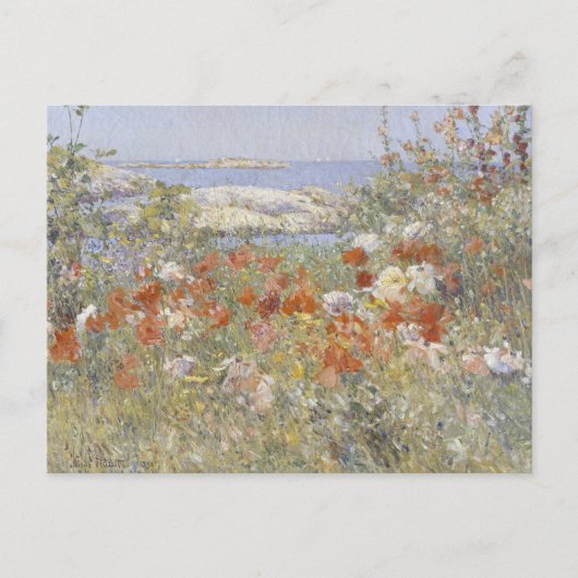 Carte Postale Le jardin de Celia Thaxter par Frederick Childe Ha (Devant)