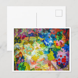 Carte Postale Le jardin de fleurs Carl Lohse