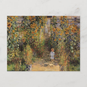 Carte Postale Le jardin de l'artiste à Vetheuil par Claude Monet