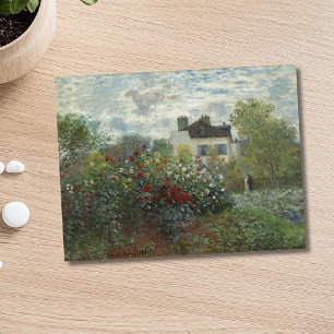 Carte Postale Le jardin de l'artiste avec Dahlias