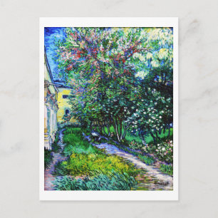 Carte Postale Le Jardin de l'Asile à Saint-Rémy, Van Gogh