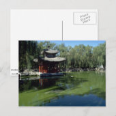 Carte Postale Le jardin de "Le Rêve des Chambres Rouges", Pékin (Devant / Derrière)