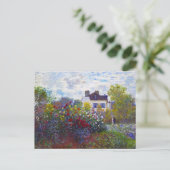 Carte Postale Le jardin de Monet à Argenteuil Claude Monet (Debout devant)