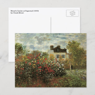Carte Postale Le Jardin de Monet à Argenteuil de Claude Monet