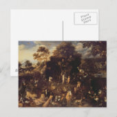 Carte Postale Le jardin d'Eden (Devant / Derrière)