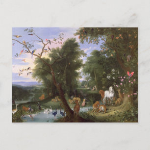 Carte Postale Le jardin d'Eden, 1659