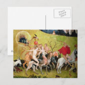 Carte Postale Le jardin des plaisirs terrestres : Allégorie de (Devant / Derrière)