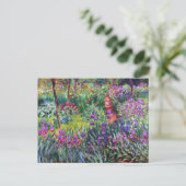 Carte Postale Le jardin d'Iris à Giverny, Claude Monet (Debout devant)