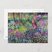 Carte Postale Le jardin d'Iris à Giverny, Claude Monet (Devant / Derrière)