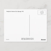 Carte Postale Le jardin du voisin (Dos)