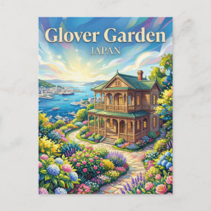 Carte Postale Le jardin Glover Japon
