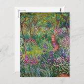 Carte Postale Le Jardin Iris De Giverny By Claude Monet (Devant / Derrière)