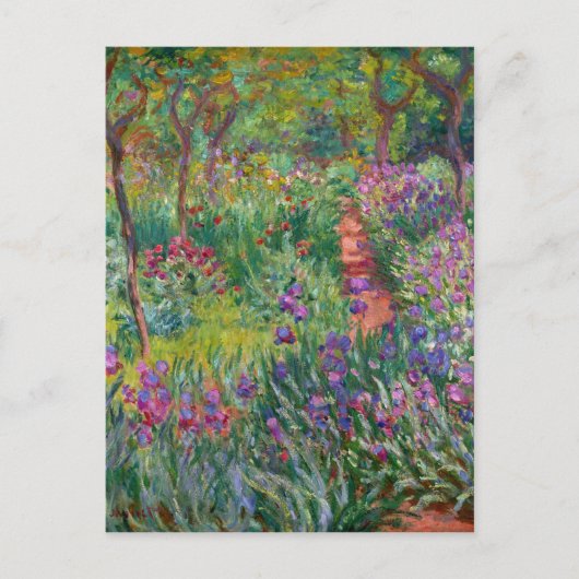 Carte Postale Le Jardin Iris De Giverny By Claude Monet (Devant)