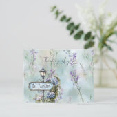 Carte Postale Le Jardin (jardin) Plutôt Fleurs violettes (Debout devant)