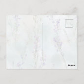 Carte Postale Le Jardin (jardin) Plutôt Fleurs violettes (Dos)