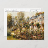 Carte Postale Le jardin Rose de Wargemont (Devant / Derrière)