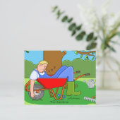 Carte Postale Le jardinier (Debout devant)