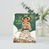 Carte Postale Le jardinier Floral Penser à vous (Debout devant)