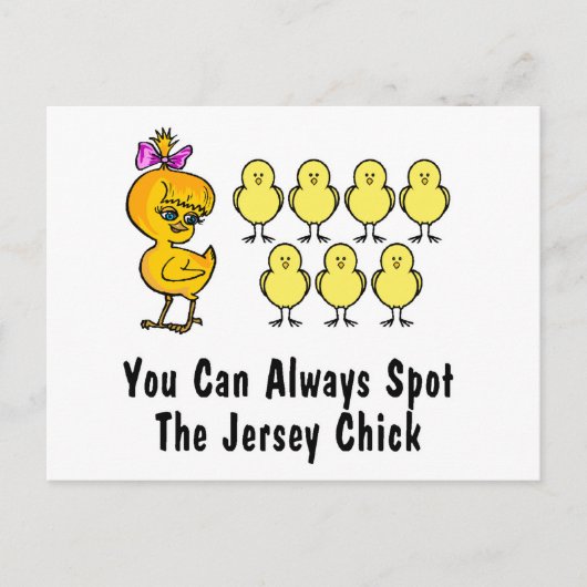 Carte Postale Le Jersey Chick (Devant)
