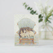 Carte Postale Le jeu d'attente (Debout devant)