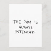 Carte Postale Le jeu de mots est toujours prévu (Devant)