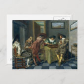 Carte Postale Le jeu du jacquet (Devant / Derrière)