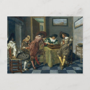 Carte Postale Le jeu du jacquet