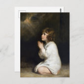 Carte Postale Le jeune Samuel en prière par Joshua Reynolds (Devant / Derrière)