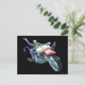 Carte Postale Le joker sur le cycle (Debout devant)