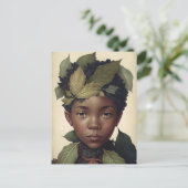Carte Postale Le joli Elf forestier Vintage (Debout devant)