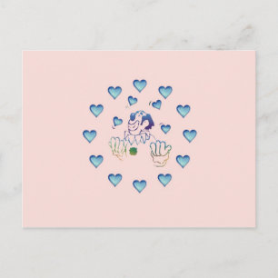 Carte Postale le jongleur amoureux