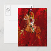 Carte Postale Le joueur de polo (Devant / Derrière)