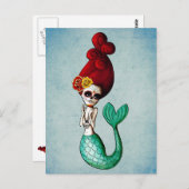 Carte Postale Le Jour de la belle sirène morte (Devant / Derrière)