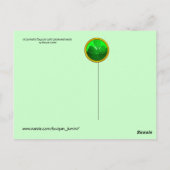 CARTE POSTALE LE JOUR DE SAINT PATRICK CAT WITH GREEN IRISH (Dos)