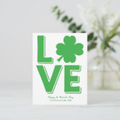 Carte Postale Le jour de St Patrick irlandais de shamrock (Debout devant)