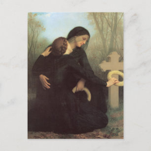 Carte Postale Le Jour des Morts par William Adolphe Bouguereau