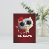 Carte Postale Le jour du chat mou mort (Debout devant)