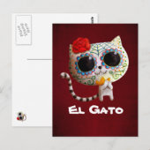 Carte Postale Le jour du chat mou mort (Devant / Derrière)