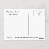 Carte Postale Le Jour du nom par Carl Larsson (Dos)