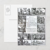 Carte Postale Le Jour du Seigneur, 1639 (Devant / Derrière)