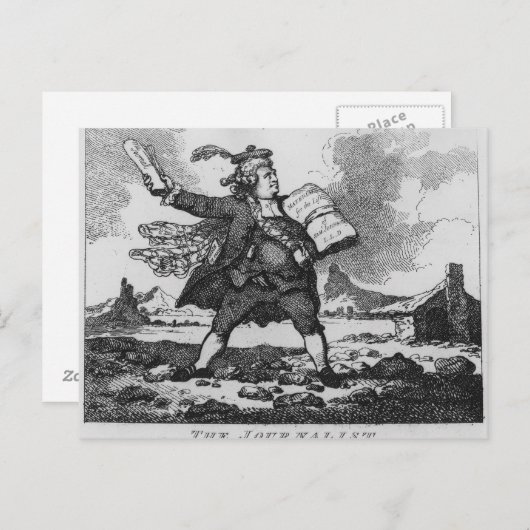 Carte Postale Le journaliste (Devant / Derrière)