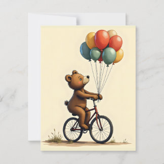 Carte Postale Le joyeux tour de l'ours
