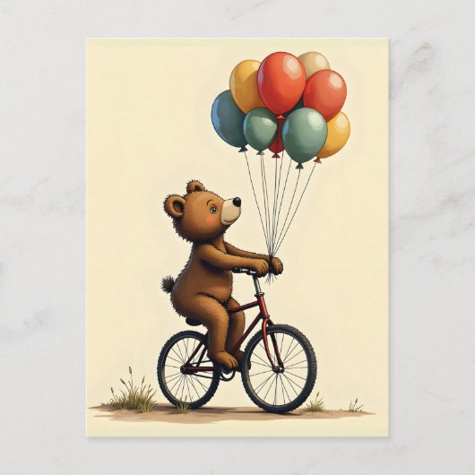 Carte Postale Le joyeux tour de l'ours (Devant)